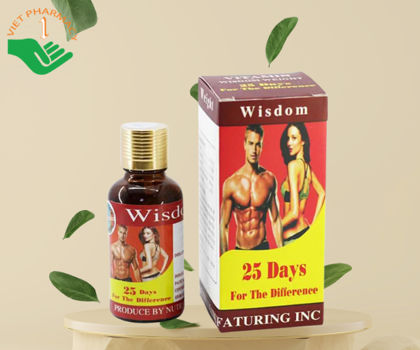 Viên uống tăng cân tự nhiên hiệu quả Wisdom Weight (hộp 1 lọ 25 viên)