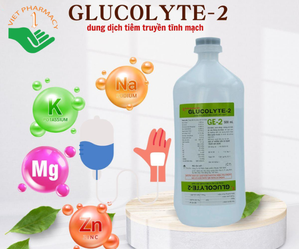 Thuốc bổ sung điện giải, yếu tố vi lượng Glucolyte-2 (chai 500ml)