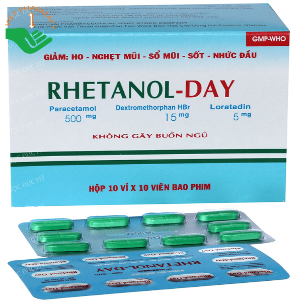 Thuốc điều trị giảm đau, giảm sốt, giảm ho và chống dị ứng Rhetanol-Day