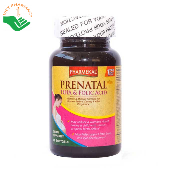 Viên uống vitamin tổng hợp cho bà bầu Phamekal Prenatal Dha And Folic Acid