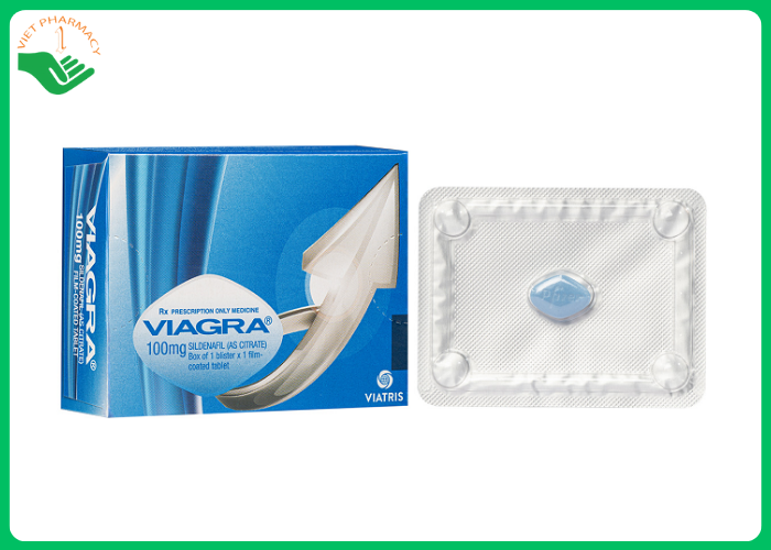 Thuốc trị rối loạn cương dương Viagra 100mg Viatris 