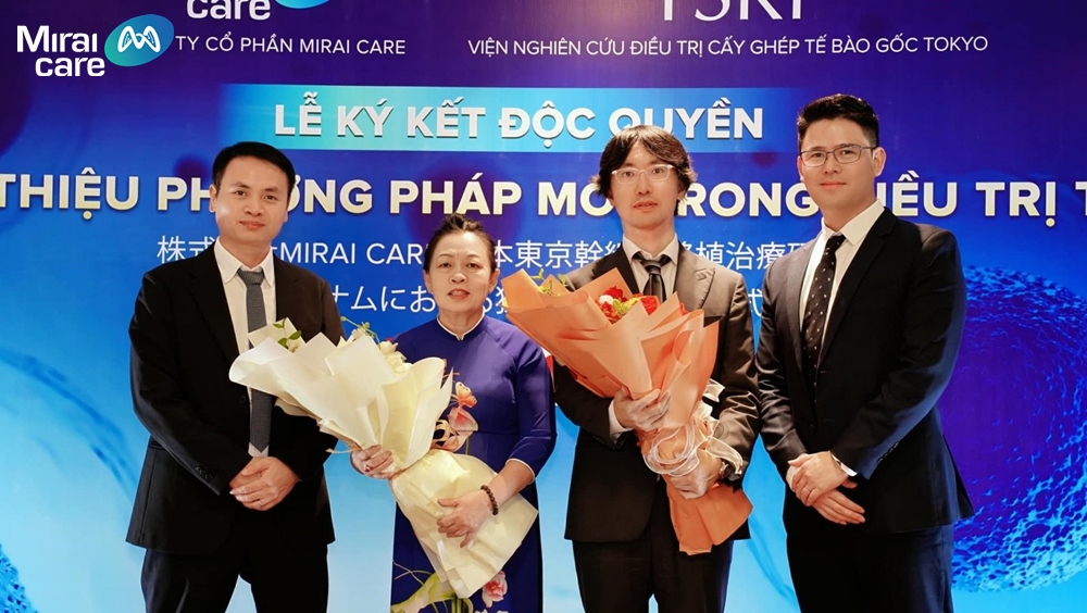 Mirai Care là đối tác độc quyền của Viện Nghiên cứu Trị liệu và Cấy ghép Tế bào gốc Tokyo