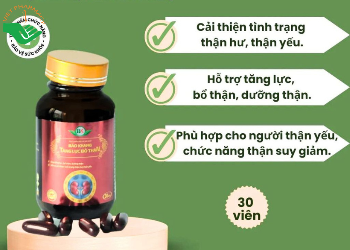  Công dụng của Bảo Khang Tăng Lực Bổ Thận