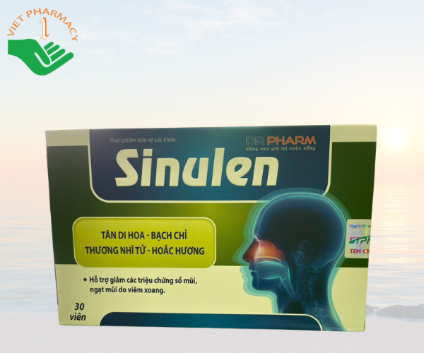 Viên uống hỗ trợ giảm mũi, ngạt mũi do viêm xoang Dr Pharma Sinulen 