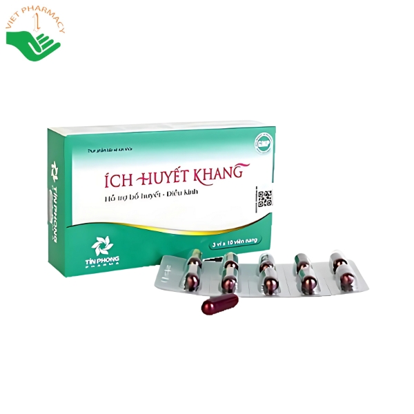 Viên uống hỗ trợ bổ huyết điều kinh Ích Huyết Khang (Hộp 3 vỉ x 10 viên)
