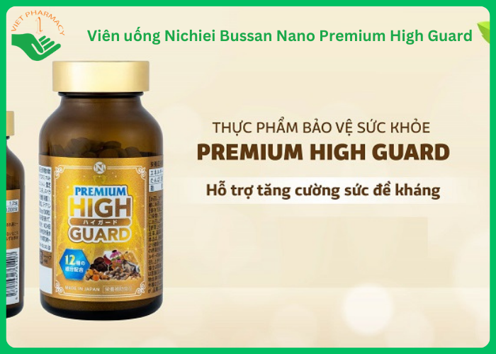 Viên uống bổ phổi Nichiei Bussan Nano Premium High Guard 300 viên